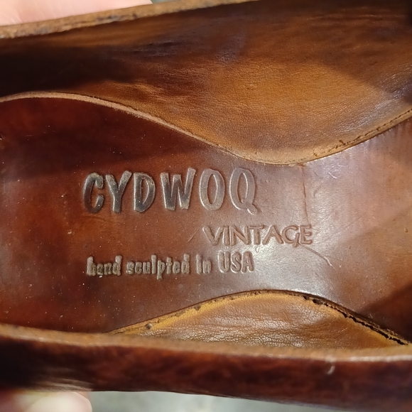 Cydwoq Vintage Asymmetrical Unique Leather Handmade Fairycore Witchcore 36 FLAW - Picture 2 of 16